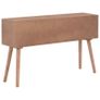 Console Table with 8 Drawers 120x30x76 cm Solid Pinewood Image 4