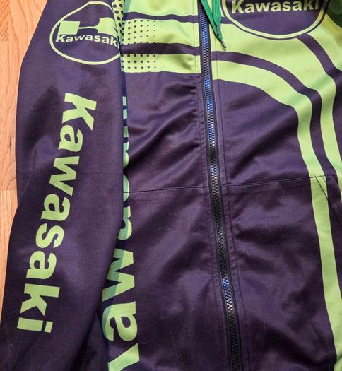 Kawasaki zip up Tshirt hoodie