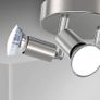 LED Ceiling Light Rotatable,4 Way Round Plate LED Ceiling Spot Lights, 110mm (Including 4x4W GU10 LED Light Bulbs, 450LM, Cool White) LED Ceiling Lamp for Kitchen, Living Room Image 5