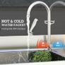 Stainless Steel Kitchen Sink, Freestanding with Cold and Hot Water Image 5