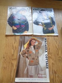 Vintage Knitting Patterns x 3 for Sale