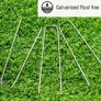 Garden Pins Galvanized Anti-Rust Ground Staples Stakes Pegs Spikes Pins for Securing Lawn Farm Sod Weed Barrier Landscape Grass Fabric Netting (FREE POSTAGE) Image 4