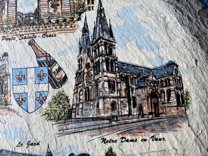 Chalons en Champagne slate plaque