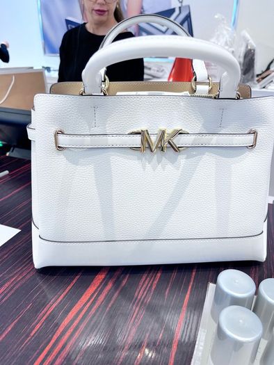 Unwanted gift original Michael Kors new Reed Large Leather Belted Satchel