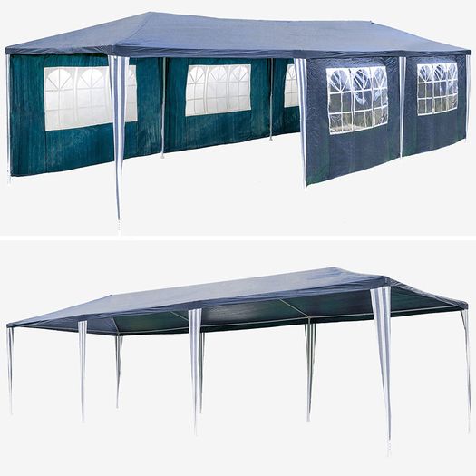 _Gazebo Party Tent, Garden Tent, Event Gazebo - 3 x 9 m, 9 x 3 m + 8 Side Panels