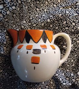 Art Deco / Myott hand painted jug,1920s/ 1930s