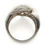 Vintage 925 Sterling Silver & Champagne CZ Cluster Ring Image 6