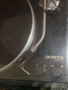 Vintage Inertia Turntable Manufactured in Sweden in the 1970s