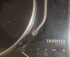 Vintage Inertia Turntable Manufactured in Sweden in the 1970s