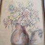 Original  Pencils Drawing Of Still Life And  Pencils Colored Signed By The Artiste. 40 X 29.5 Cm. Image 6