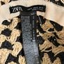 ZARA Black & Beige Textured Knit Hat Size S 6 Image 2