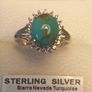 Sierra Nevada Oval Turquoise Halo Cluster Ring Bargain Price Image 9