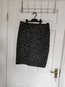 Marks & Spencer Animal / Leopard Print Pencil Skirt