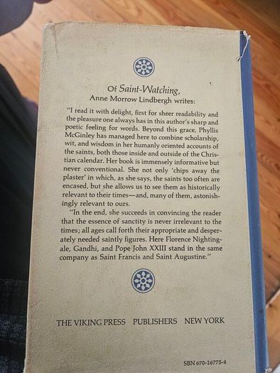 Saint-watching. By Phyllis Mcginley. First Edition Thus Hardback With Dustjacket In Good Condition.  See Photos For Same.  25