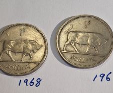 Irish Scilling Coins - 1963 & 1968