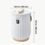 20L Heated Towel Warmer Bucket with LED Display, 4 Timer Settings, Rapid Heating & Auto Shut-Off, White Bathroom Towel Warmer for Towels, Blankets & Bathrobes Image 6