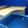 New Radial Desk with Cantilever Legs 1600 x 1200mm Image 3