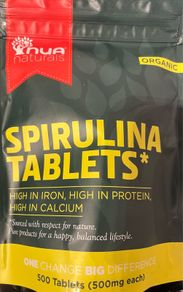 Organic Spirulina Tablets 500 tablets 500 mg each brand new