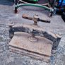Antique 1800s heavy duty clothes mangle Image 9