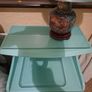 Turquoise bedside locker. Image 2