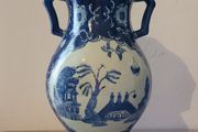 Vintage chinoiserie double handle vase