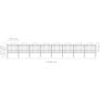 Garden Fence with Spear Top Steel (1.5-1.75)x13.6 m Black Image 5