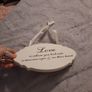 white wooden shabby chic sign Image 2