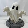 Halloween Ghost LED Lamp Spooky 3D Printed Decoration Image 2
