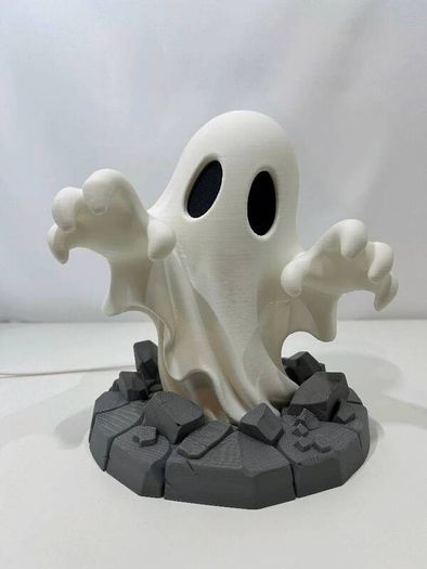 Halloween Ghost LED Lamp Spooky 3D Printed Decoration