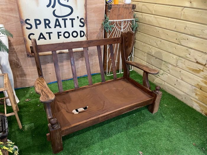 Vintage Hardwood Settee Frame