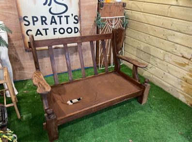 Vintage Hardwood Settee Frame