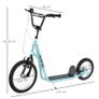 Teen Kids Stunt Scooter w/ Adjustable Handlebar, 16 Inch Rubber Tyres, Dual Brakes, Blue Image 2