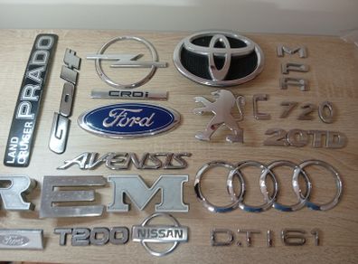 Collection Of Original Car/van Logo/motif In Good Order Man Cave