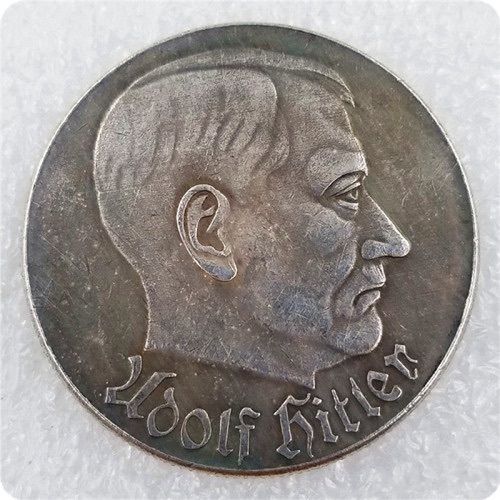 Ww2 Mark German Coin  Hitler Luftwaffe Swastika Nazi Warplane  Reichsmark