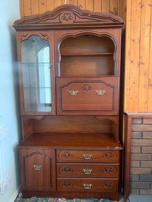 vintage solid wood cabinet
