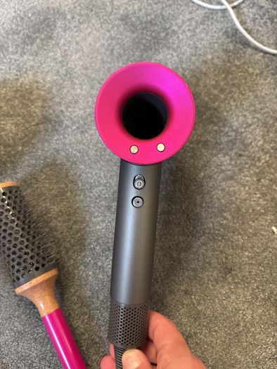 Dyson pretend hairdrier from Casdon