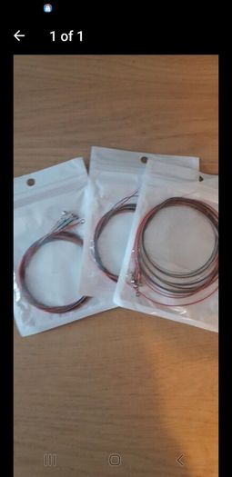 3 sets Acoustic Guitar Strings. Coloured
