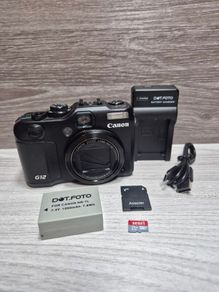 Canon PowerShot G12 Digital Compact Camera Working w/ Canon 5x IS - (Read Desc)
