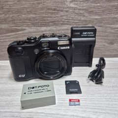 Canon PowerShot G12 Digital Compact Camera Working w/ Canon 5x IS - (Read Desc)