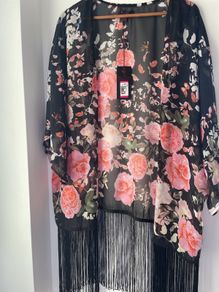 Mandi Floral tassel top new