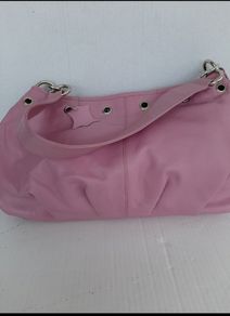 New Pink genuine leather designer bag with dustbag