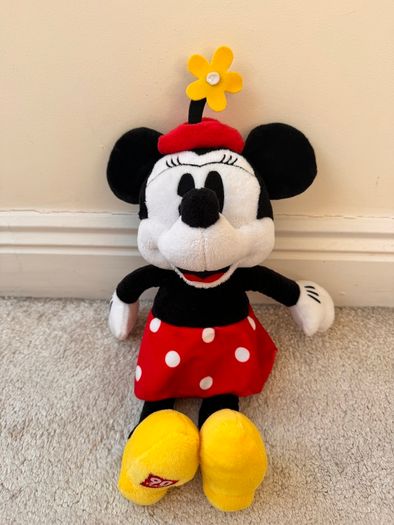 Walt Disney Minnie Mouse 90 Years Soft Plush approx. 36 cm. Used Please see photos