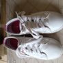 Lacoste leather girls trainers shoes white holls UK 11 eur 29 Image 2