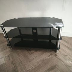 Glass TV stand