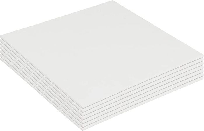 24 Pack Blank Canvas - 13 x 13cm (5 x 5 inches) - Pre Stretched Canvas Panel Boards - Suitable for Acrylic and Oil Painting Also for Sketching and Drawing
