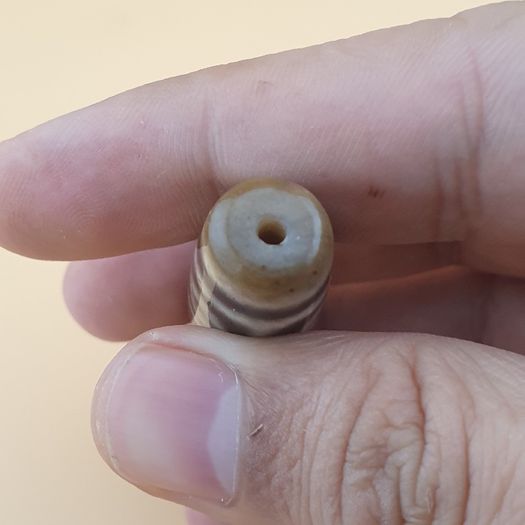 Vintage 9 Eyes Himalayan Tibetan Agate Dzi Bead Amulet