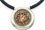 Vintage 925 Sterling Silver Large Brutalist Necklace