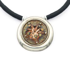 Vintage 925 Sterling Silver Large Brutalist Necklace
