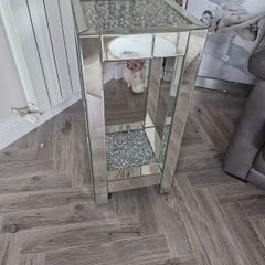 mirrored table