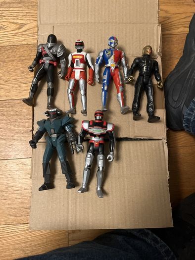 Vintage VR Troopers Figure Lot 1994 Kenner Saban - Ryan Steele, JB, Kaitlin, Tankotron, Dark Heart, Skug